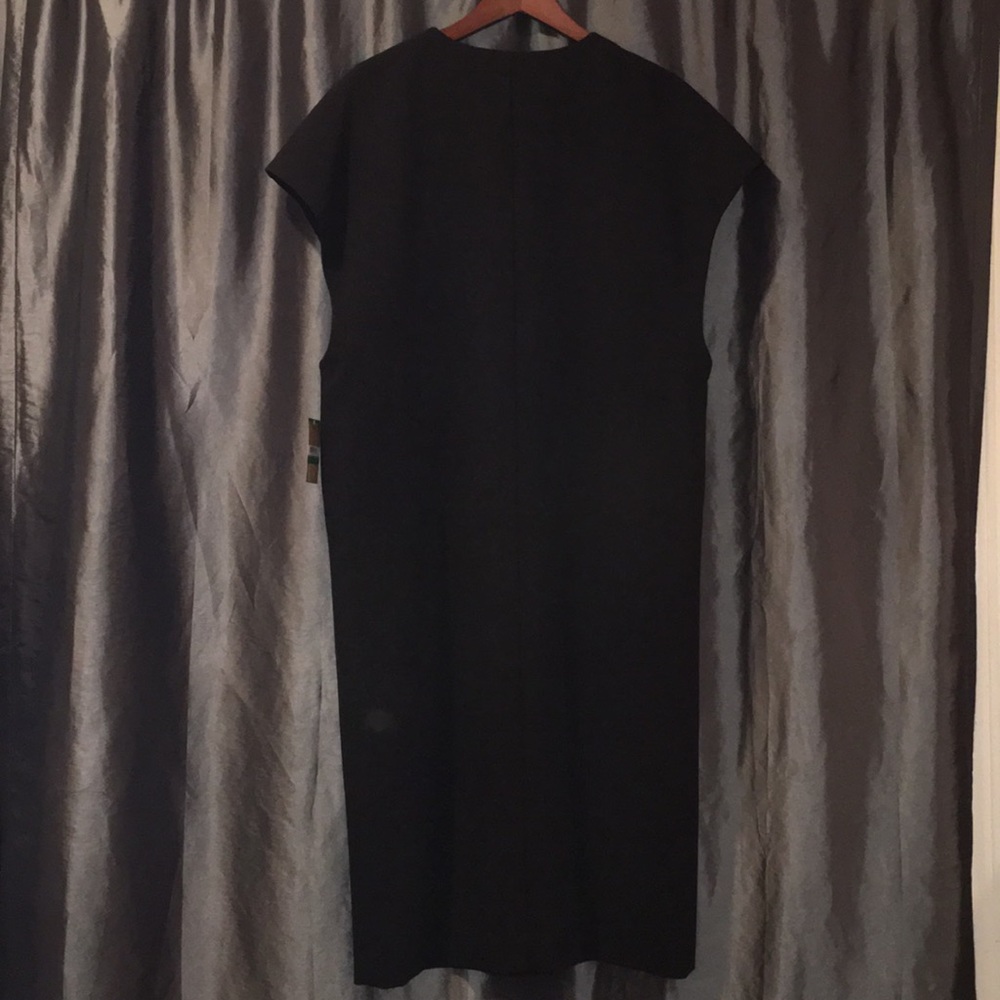 Rachel Roy long black vest button down coat/jacket - Picture 5 of 5